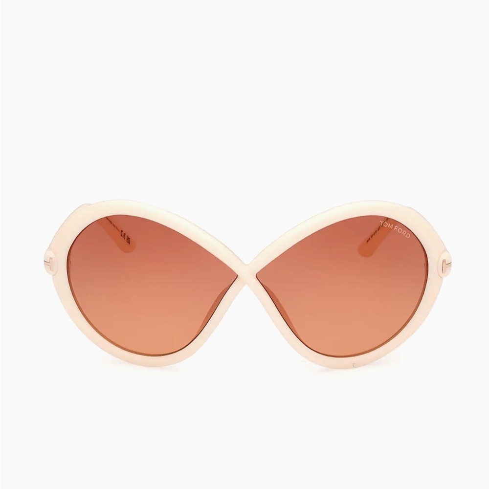 Tom Ford cream Sunglasses with case NWOT from Saks Fifth Ave